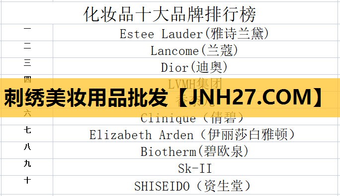 刺绣美妆用品批发
